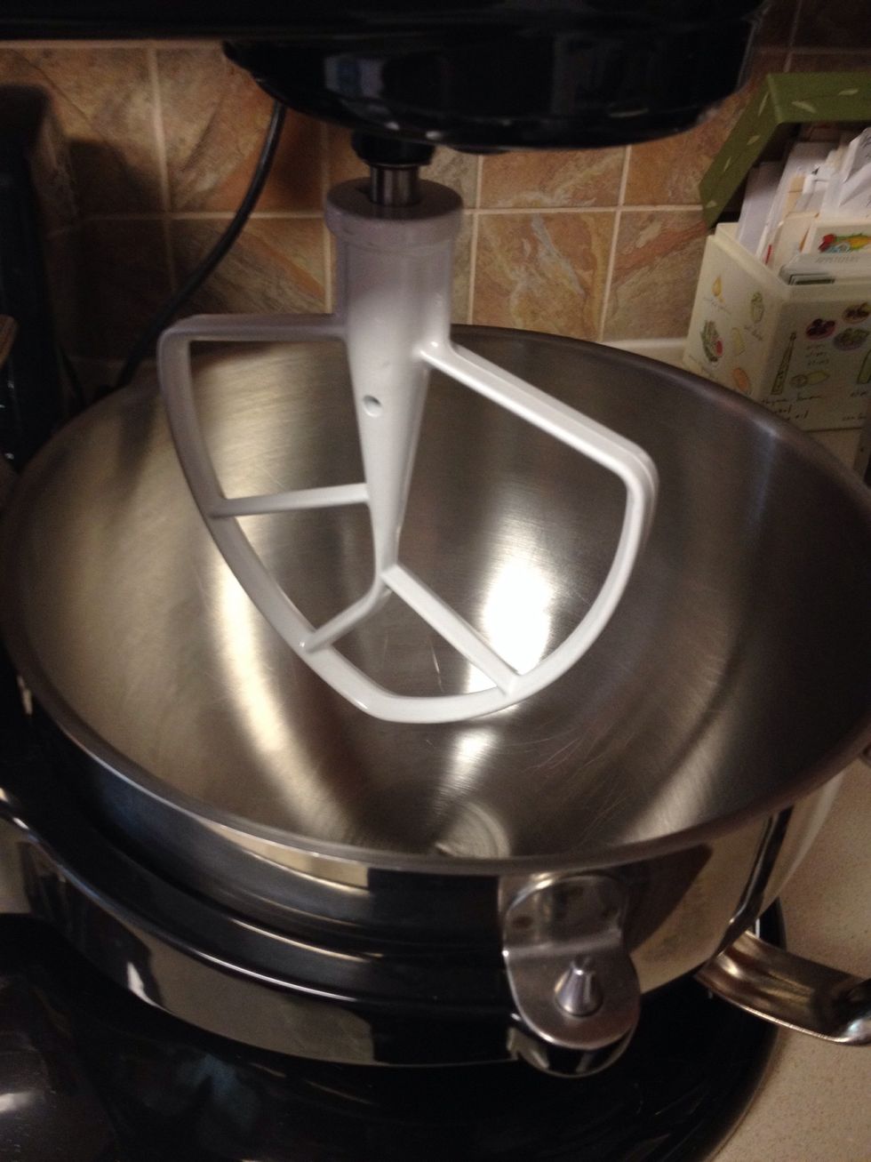 Use the paddle attachment