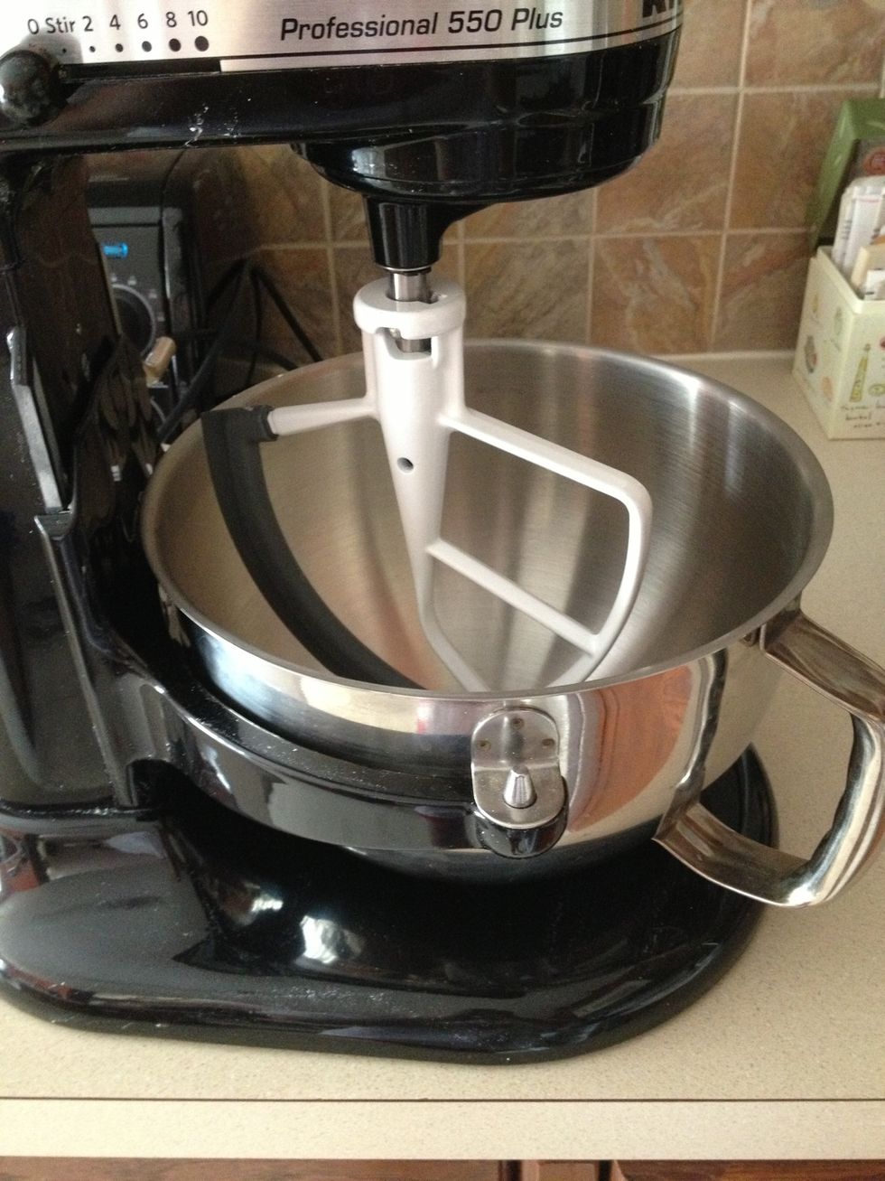 Use the paddle attachment