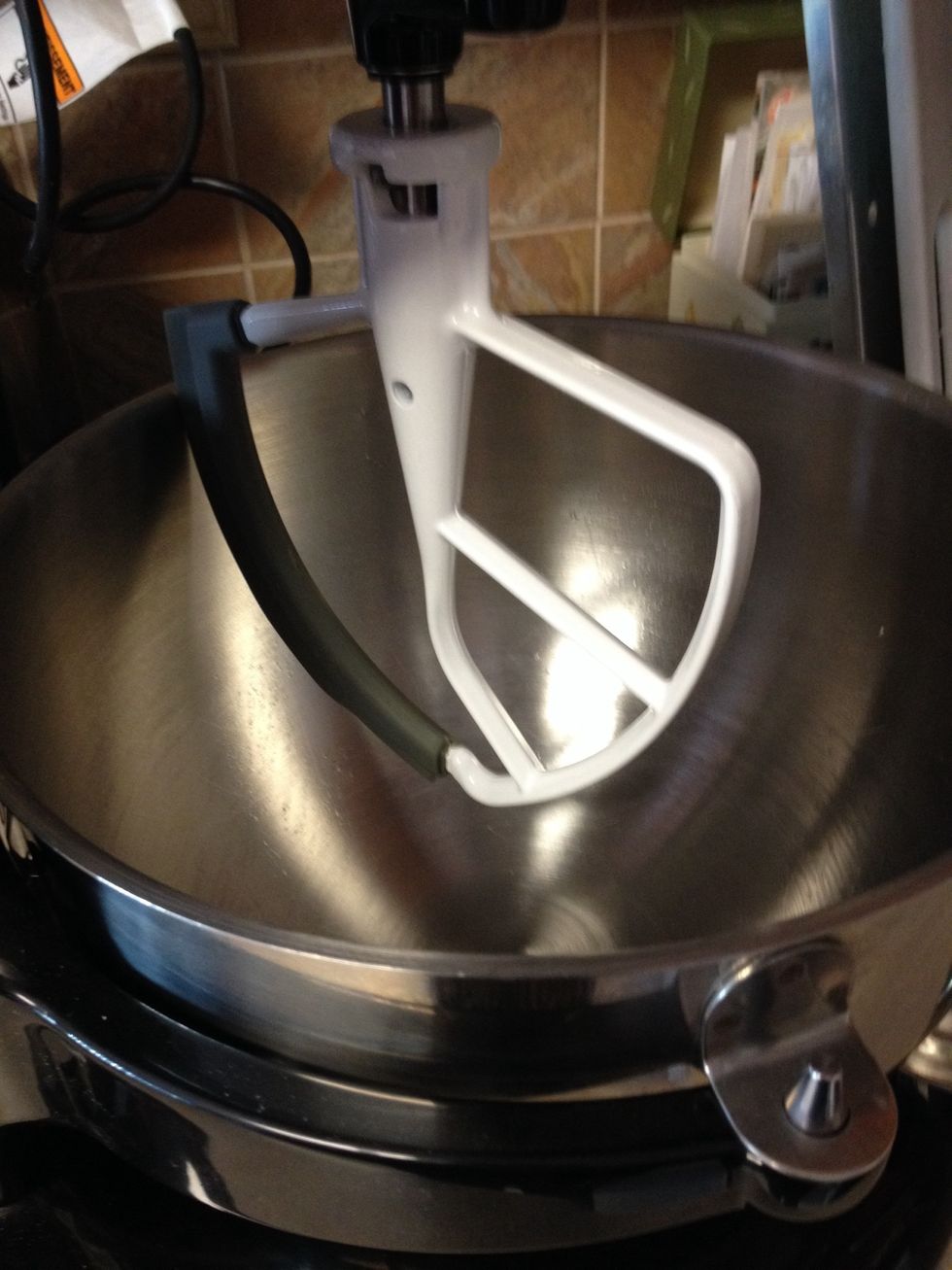 Use the paddle attachment