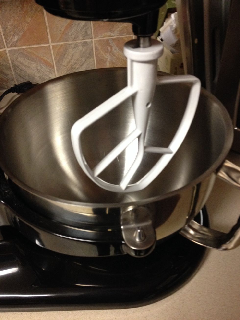 Use the paddle attachment