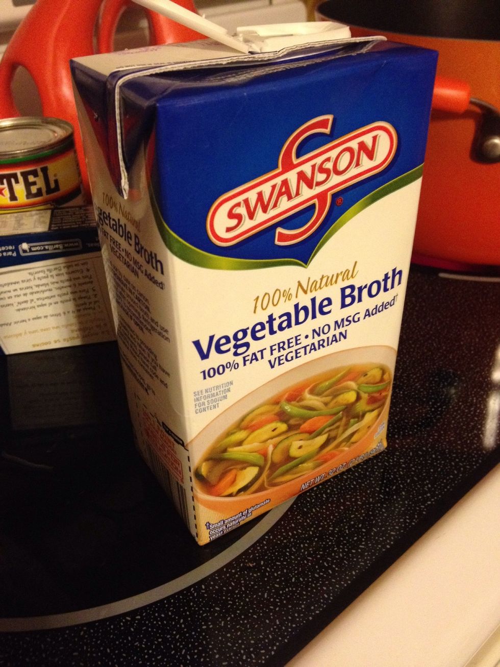 Use the whole thing of veggie broth