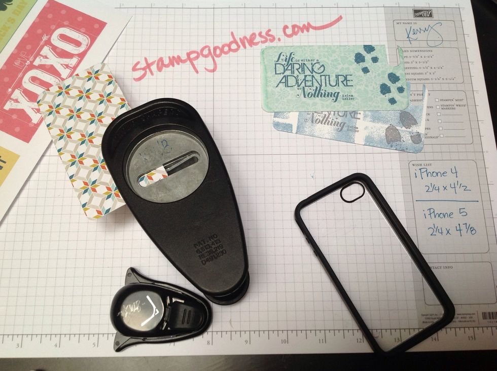 Use the Word Window punch to cut out this opening. Again, in a punch, you could use scissors, however the punch makes it easy. If you are concerned about your pen line showing, use a pencil instead.