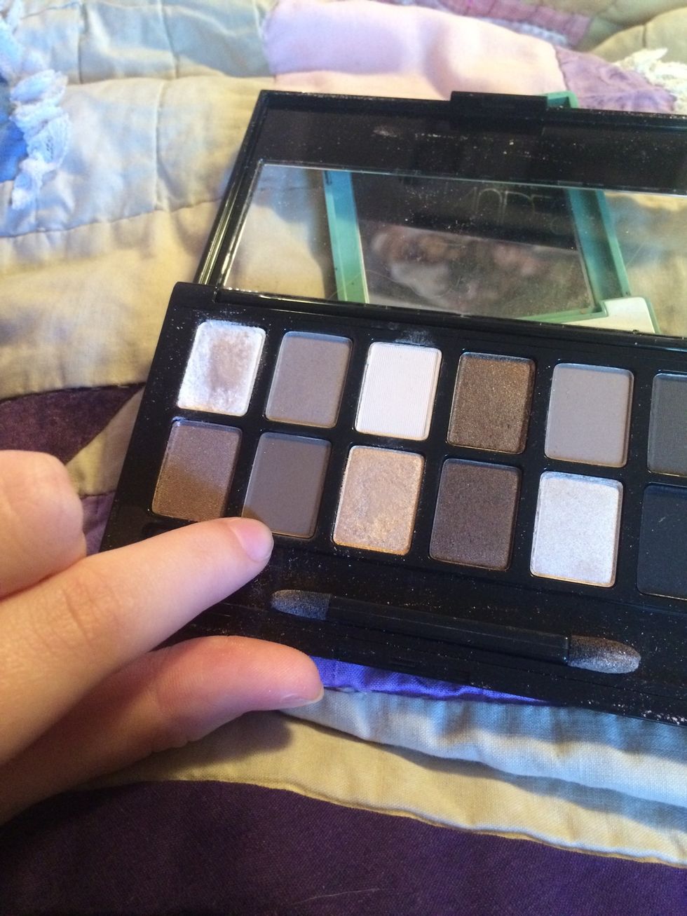 use this darker brown above your crease to create a smokey kind of look