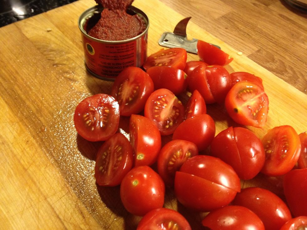 Use tomato paste and tomatoes