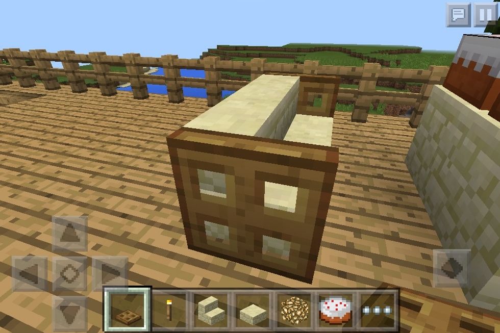 Use trapdoors or the signs for the sides