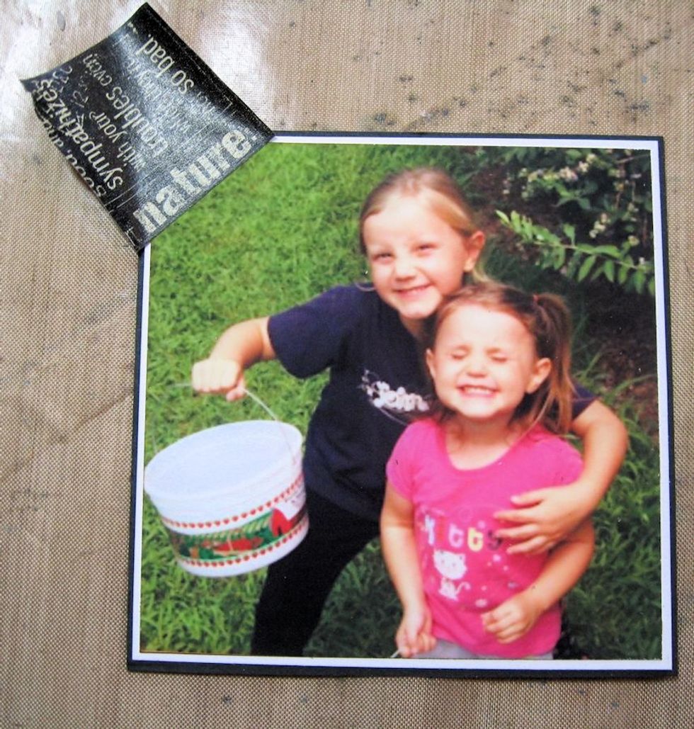 Use washi tape to add custom photo corners. Here's how: