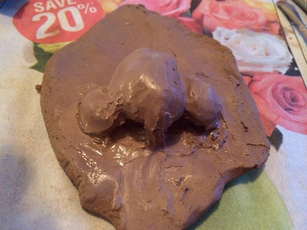 Use water to assist in sculpting smooth.