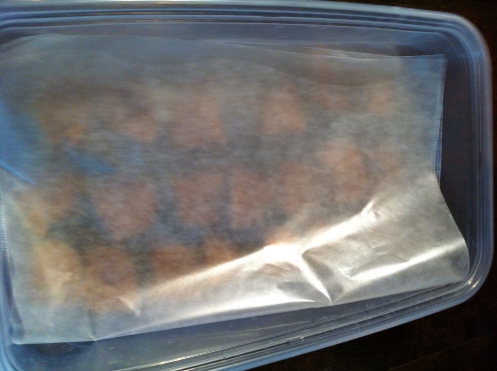 Use wax paper in between layers.