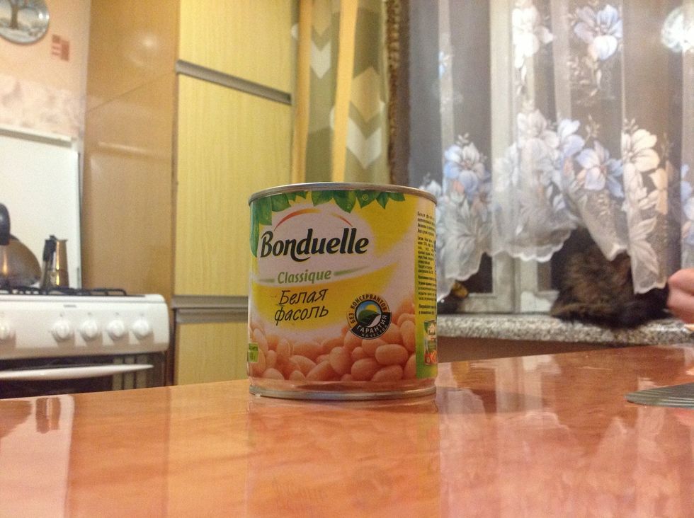 Use white beans. Decant the water.