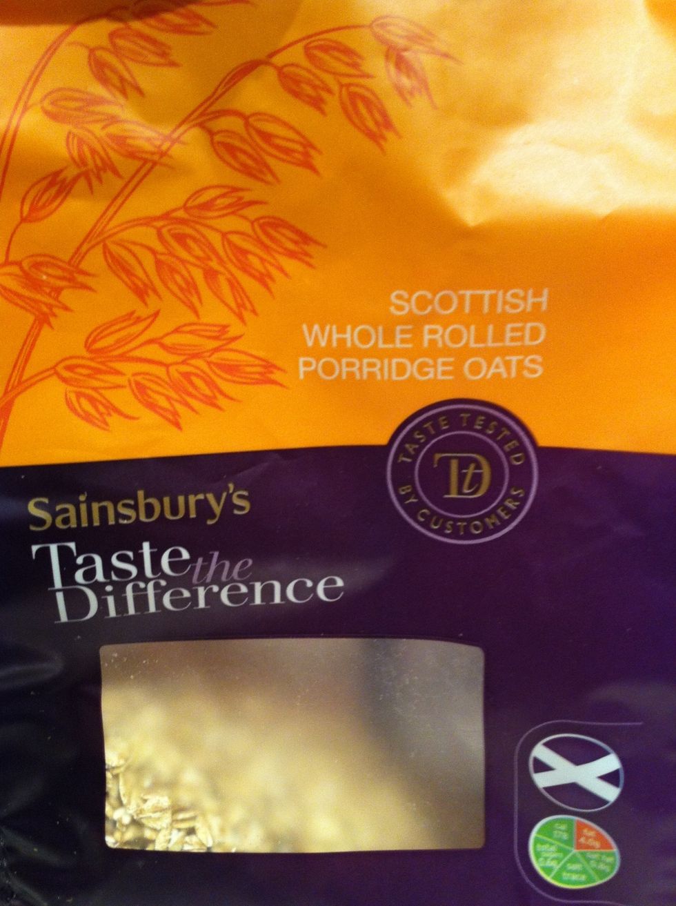 use whole rolled oats rather than prepared microwaveable packets.