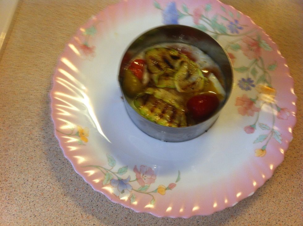 Use wog turner to put on plate.