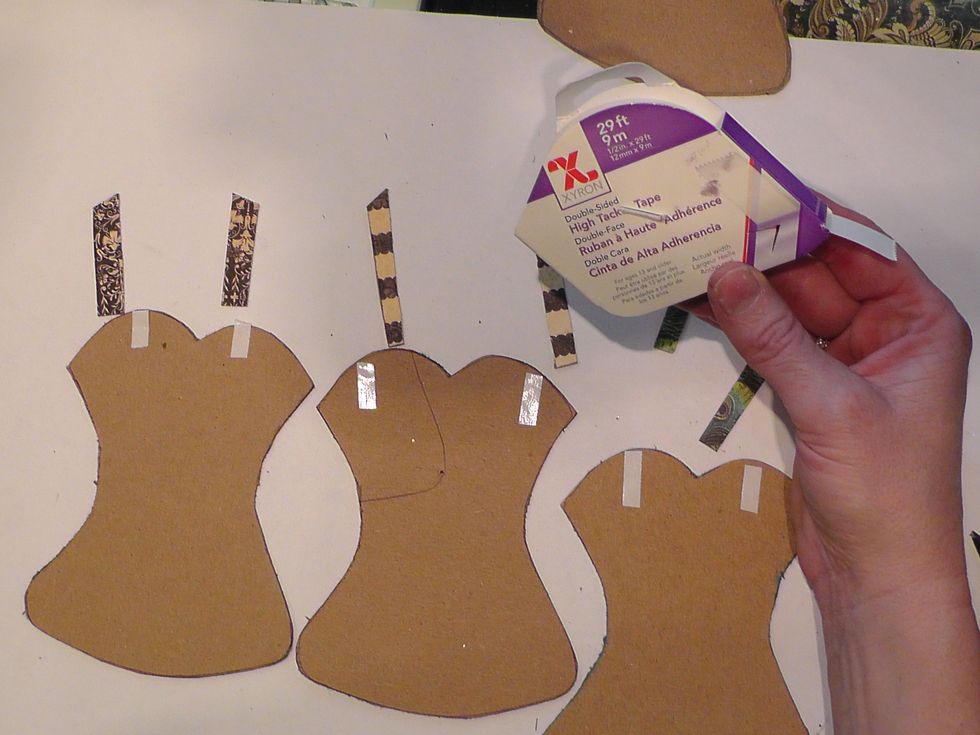 Use Xyron High Tack Tape to attach straps and get ready to start embellishing!