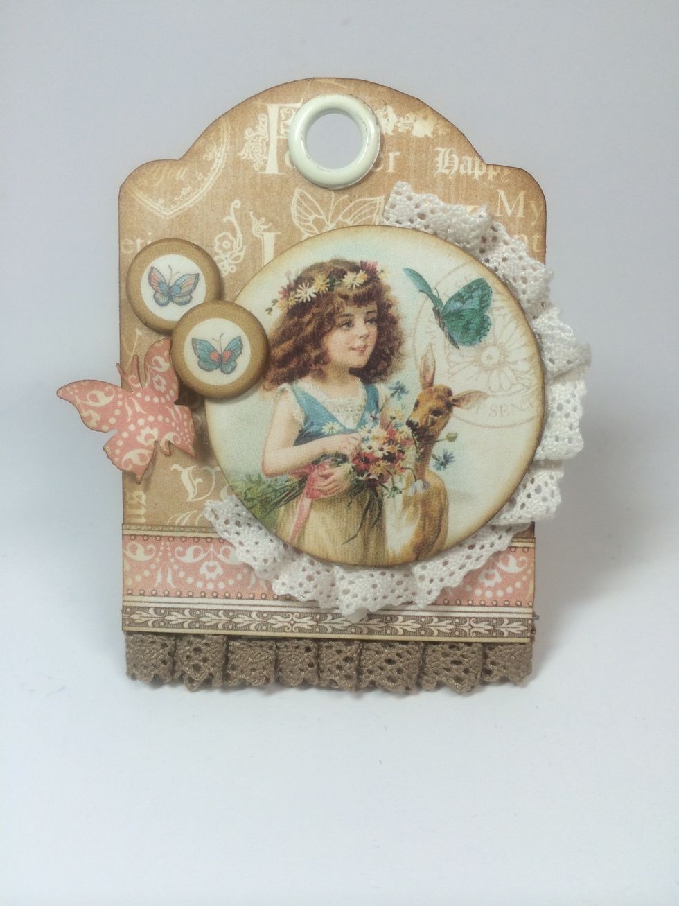 Use your craft punches to cut shapes to use as embellishments like this butterfly.