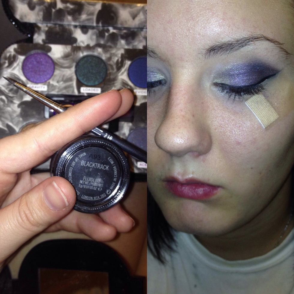 Use your eyeliner to create a wing
