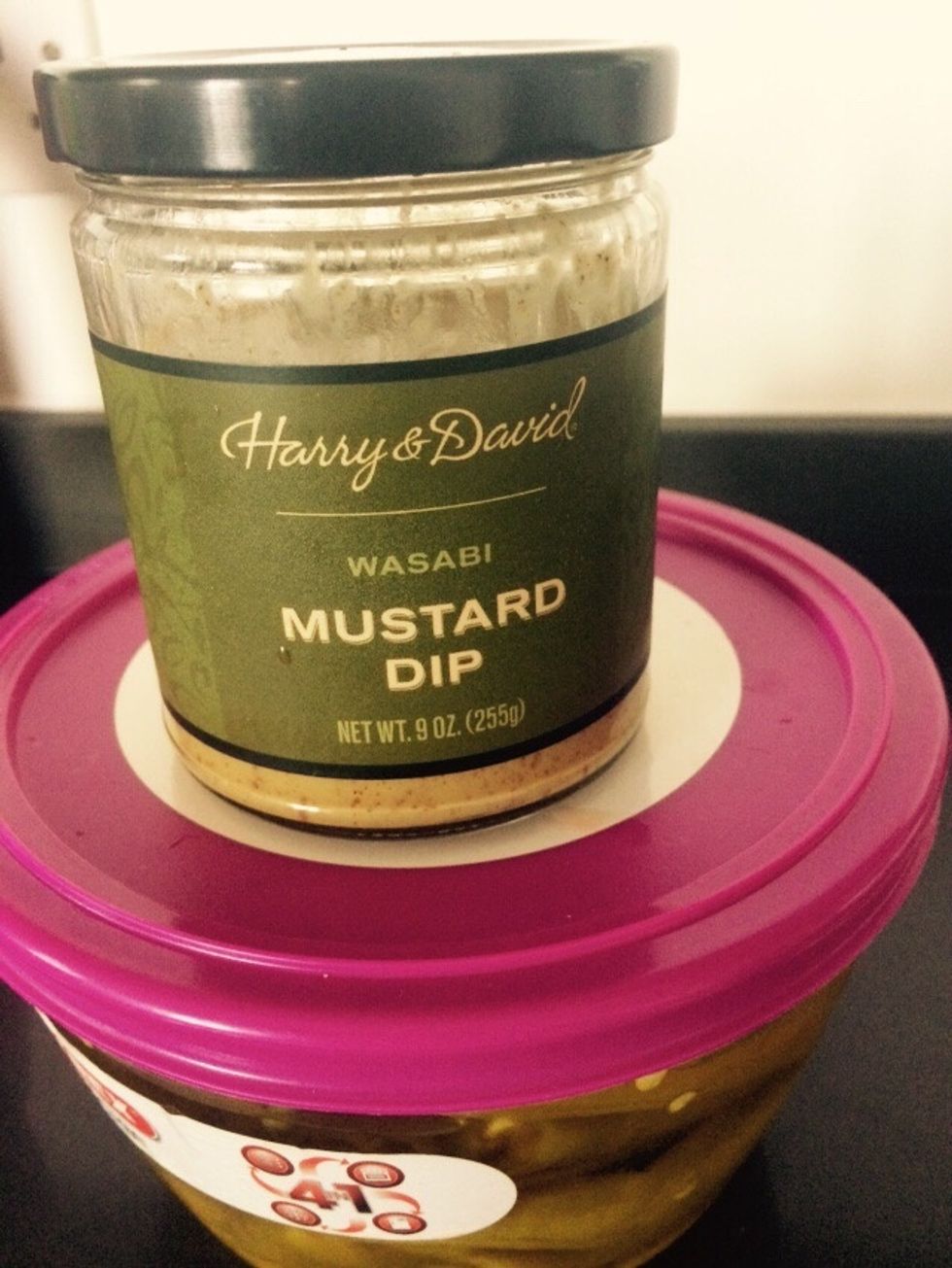 Use your favorite mustard dip