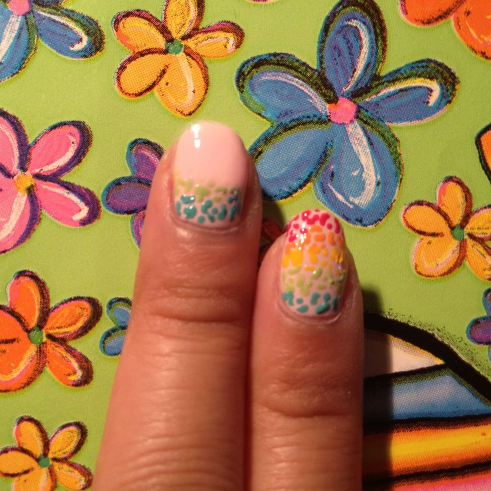 Use your green polish next.