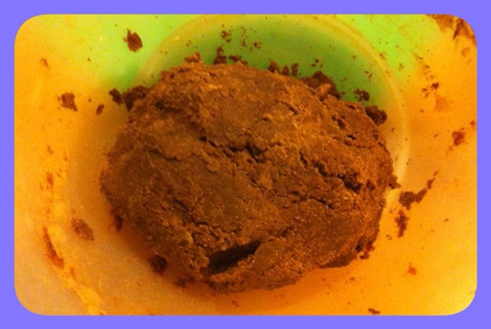 Use your hands to bring it into a ball