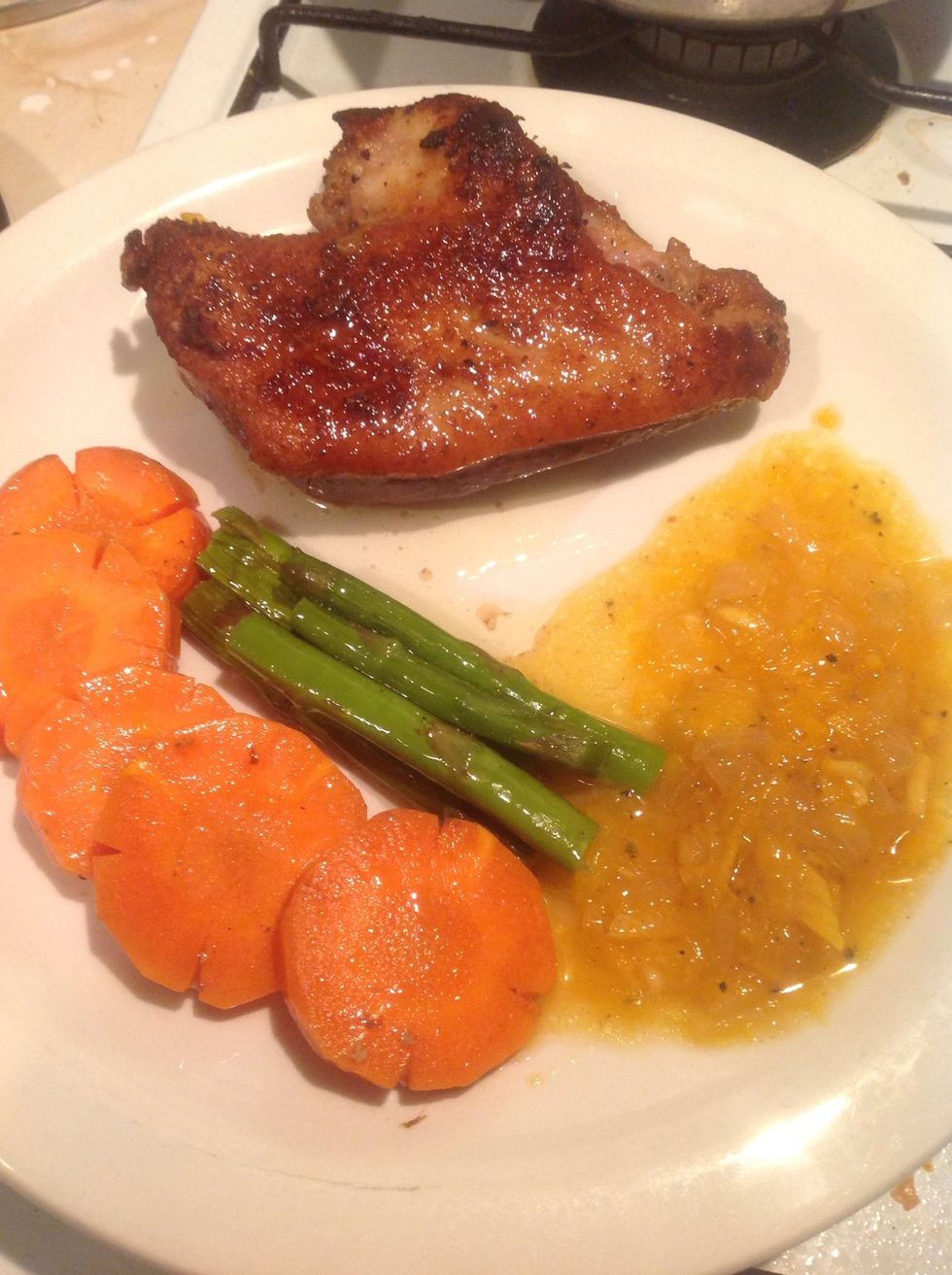 Use your kind of favorite vegetables to serve.