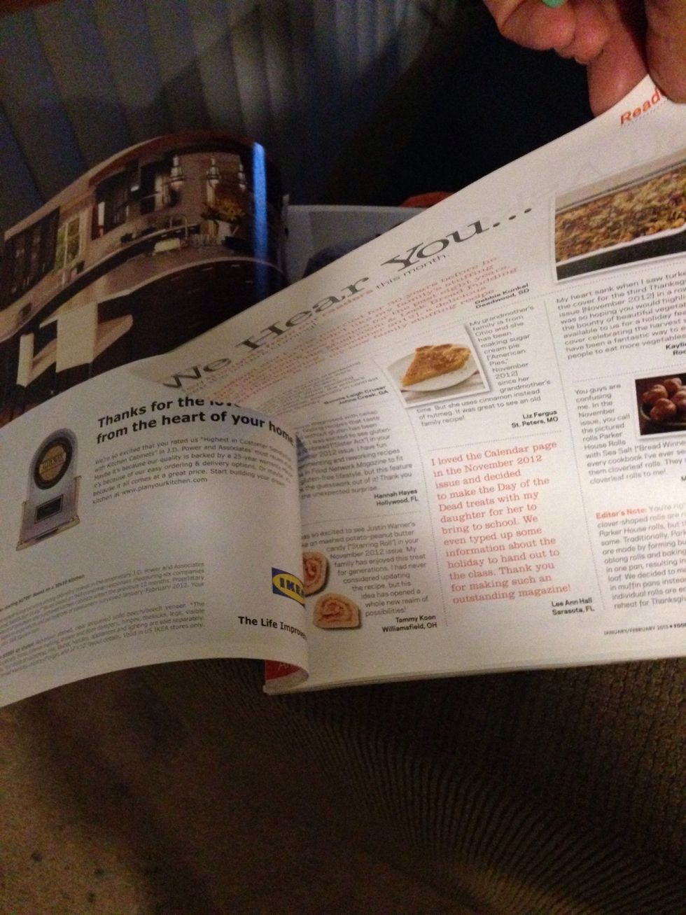 Use your mag or newspaper