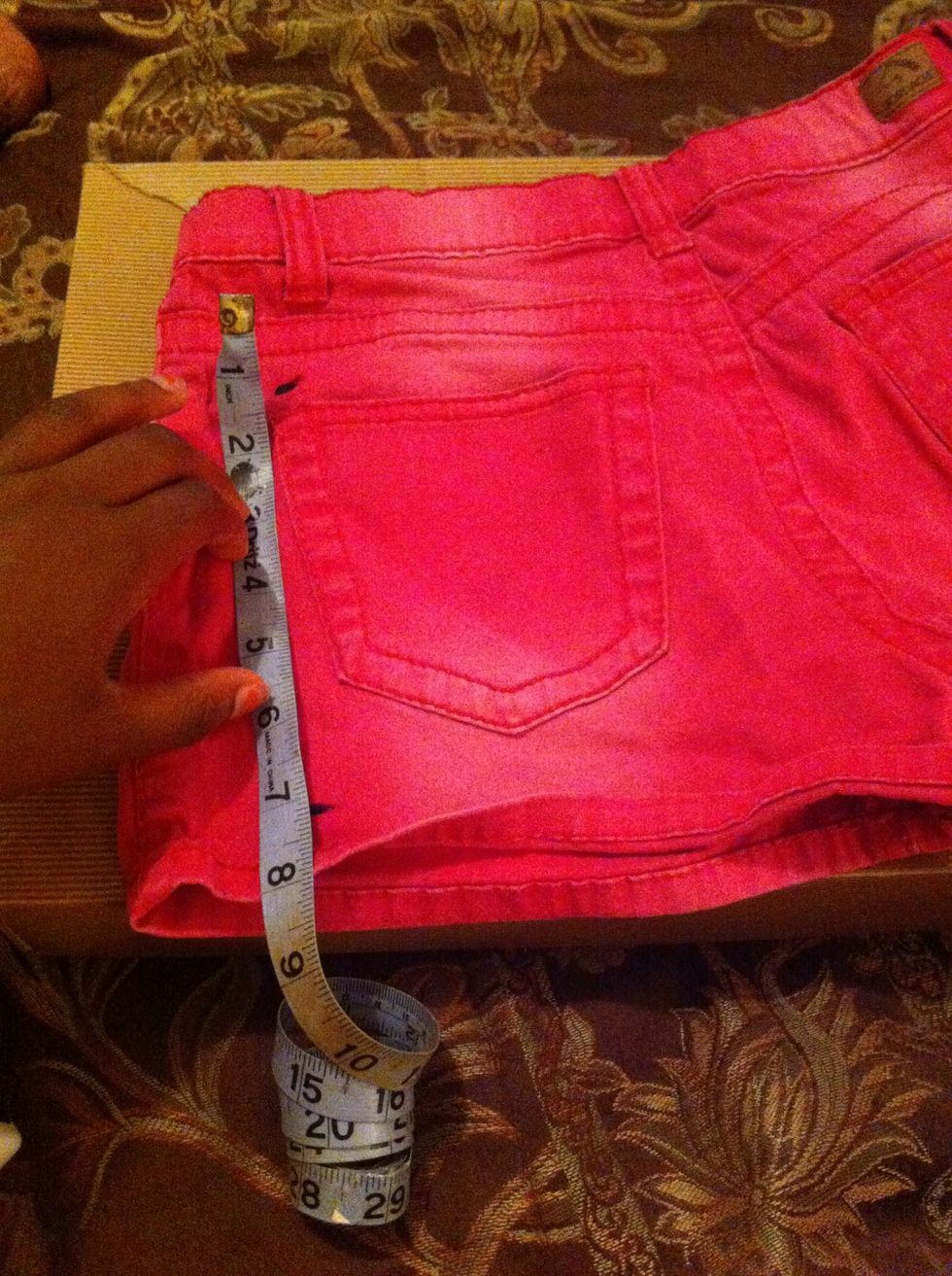 Use your pen or pencil to mark the start point an end point of your measurement.