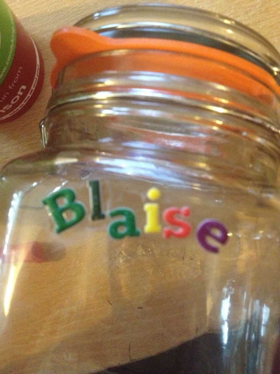 Use your stickers to decorate your jars...