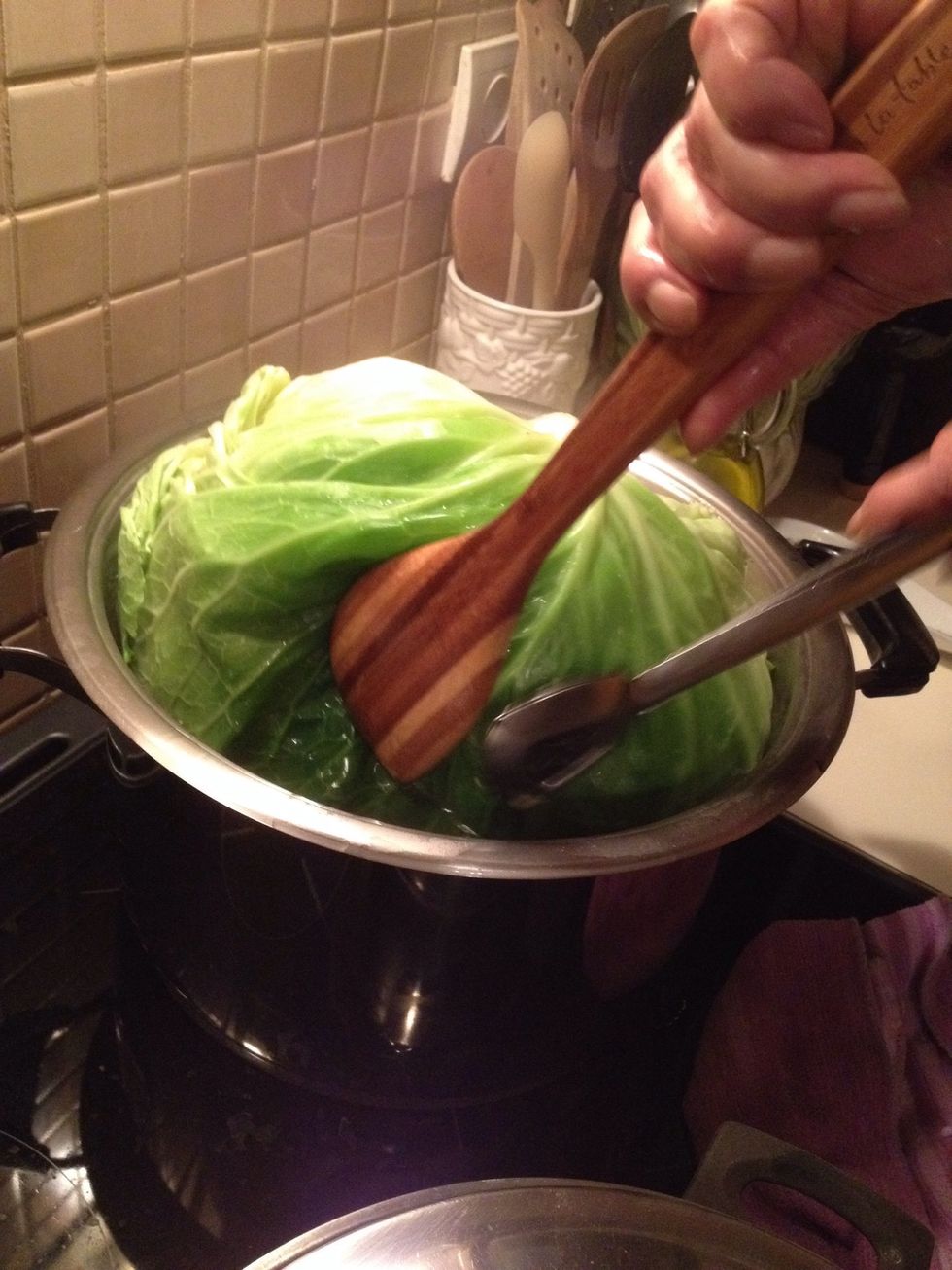 Use your utensils and make sure you do not break the leaves.