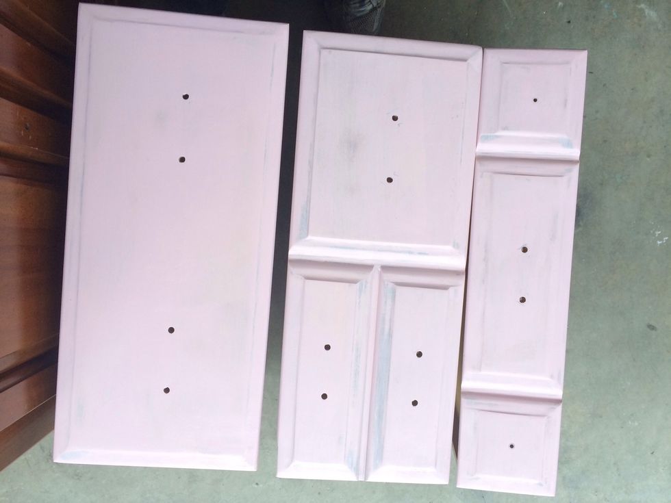 Used a roller to apply thin coats of paint.