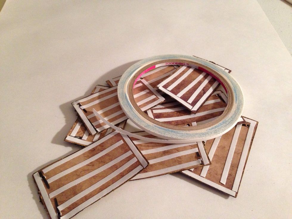 Used double sided tape to adhere to the ATC.