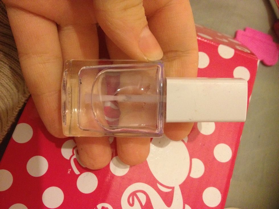 Using a base coat... (This is an avon one but the label has come off )