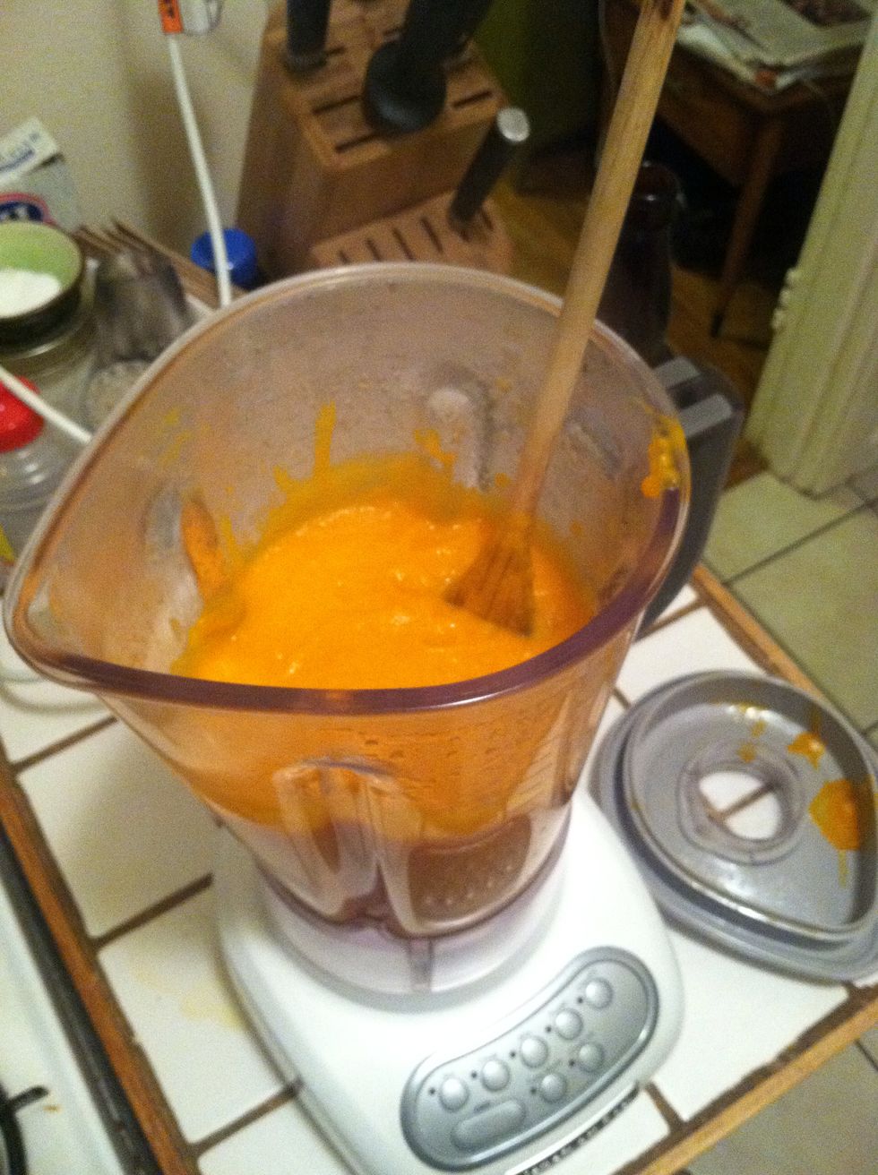 Using a blender, blend soup in batches until smooth. (You can also use an emulsion blender in the pot and never have to move the soup\u2026 if you\u2019re into that sort of convenience.)