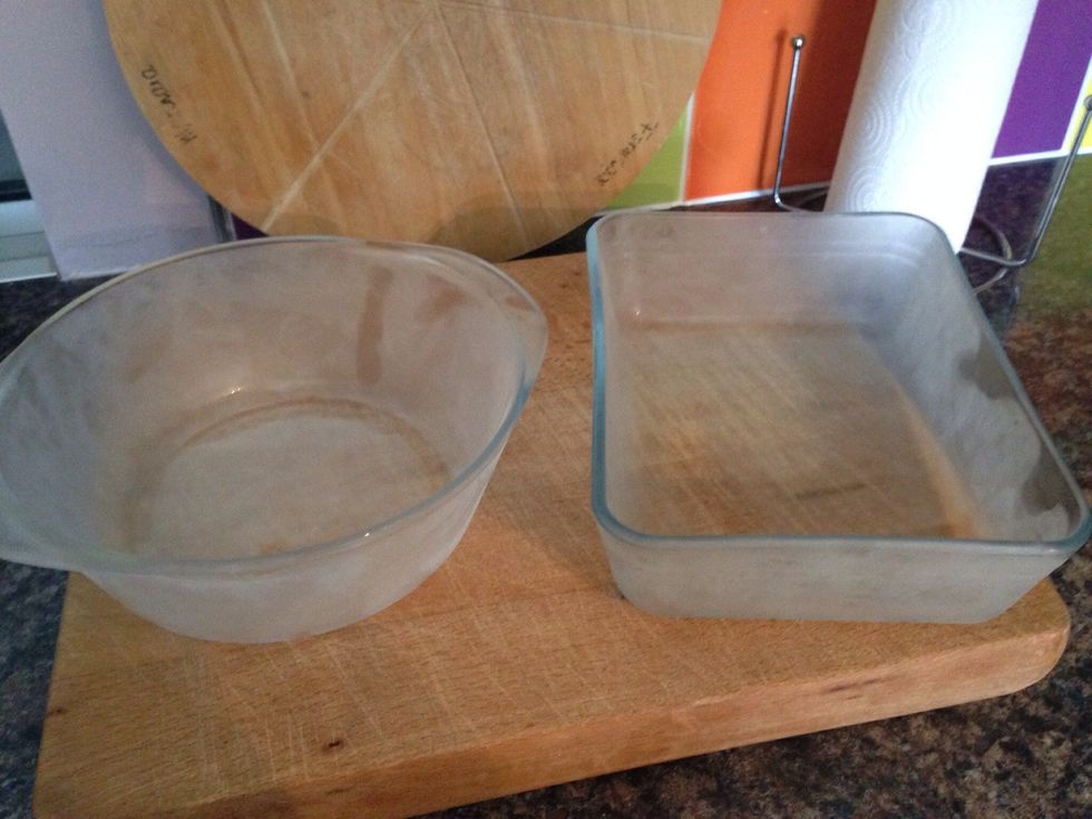 Using a ladle, put the mixture into a long shallow bowl or bowls that have been in the freezer a while