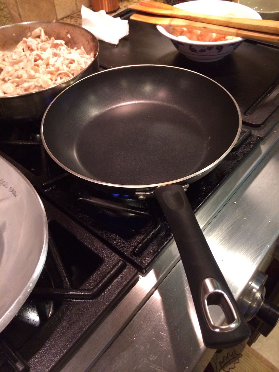 Using a non-stick pan.