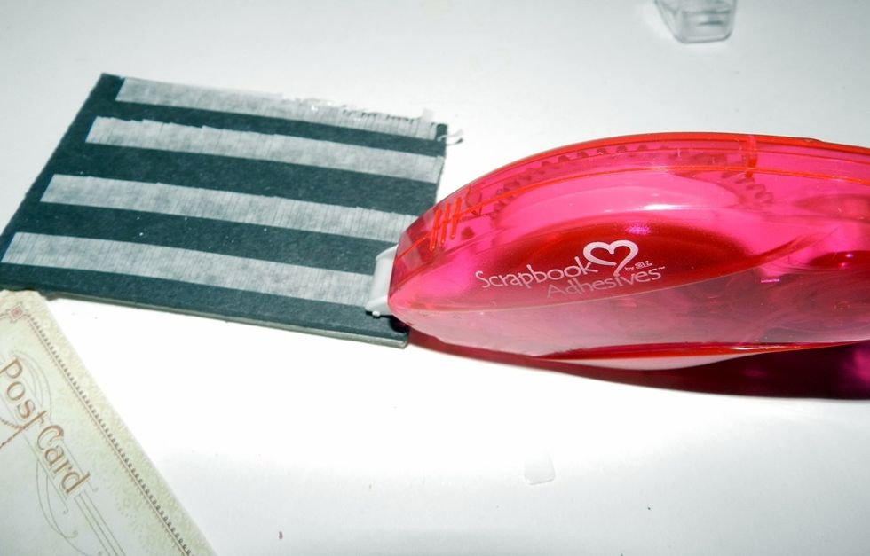 Using E-Z runner, adhere this piece on the matchbook box.