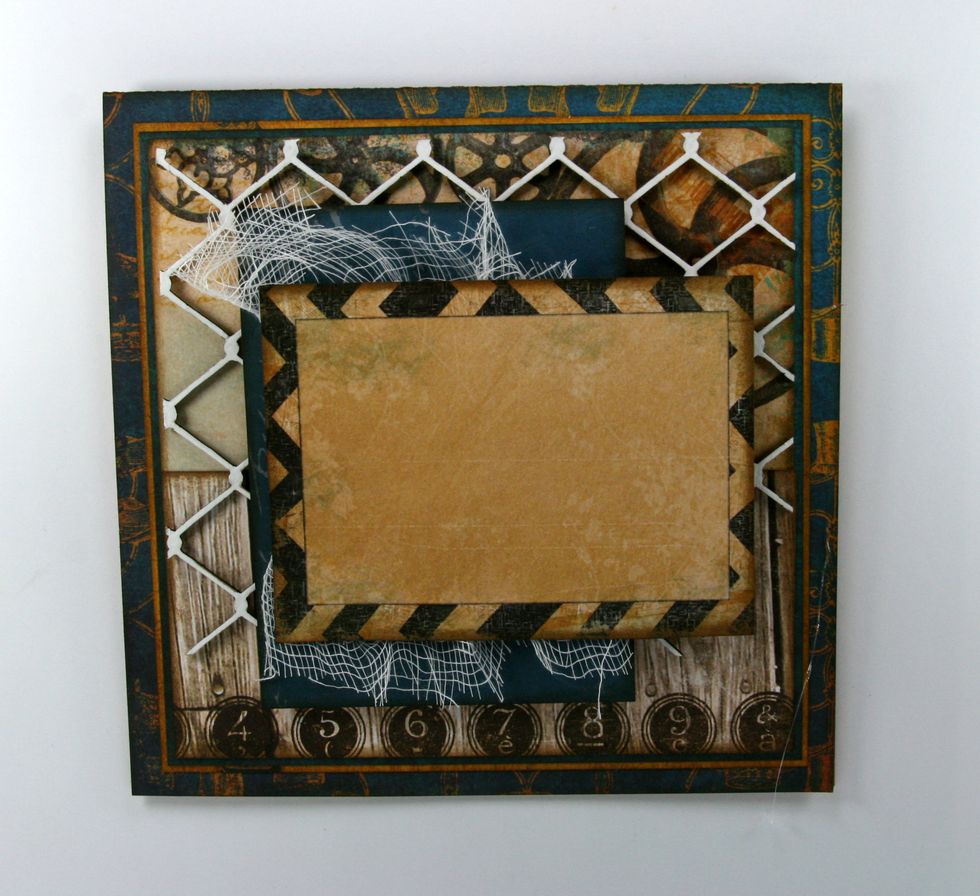 Using foam Spacers attach journal card.