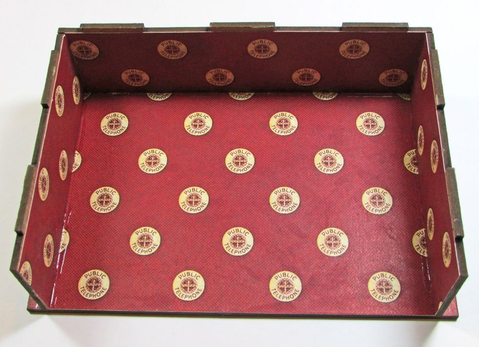 Using Glossy Accents (or similar) assemble the bottom and sides of the box.