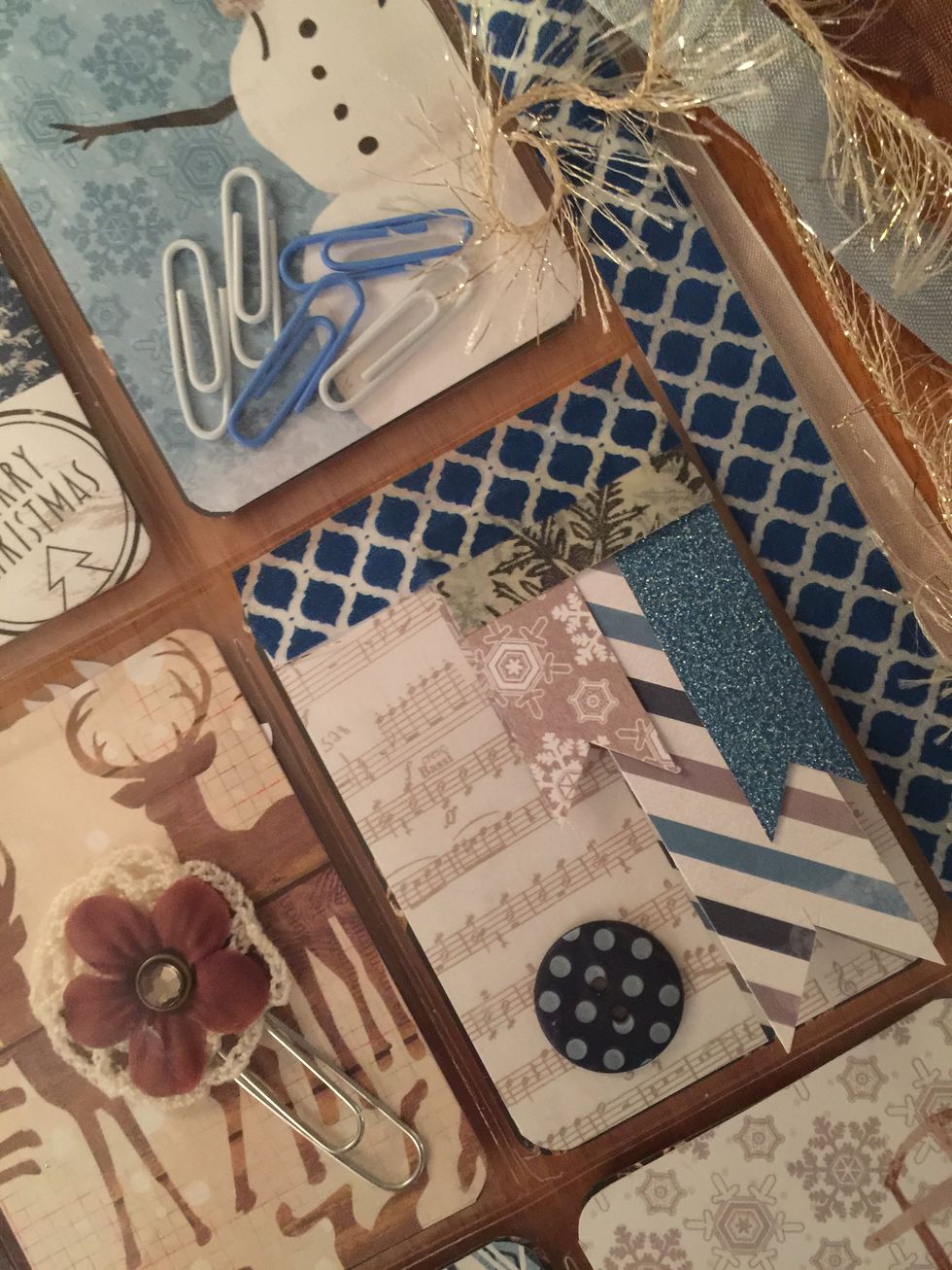 Using the items in your bundle, continue decorating each pocket as desired.