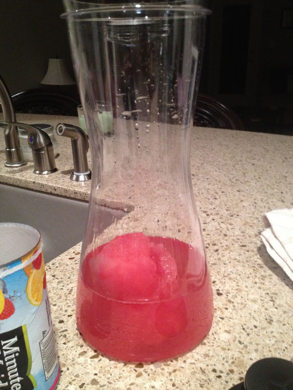 Using the same can, measure out half a can of triple sec and add to the mix.