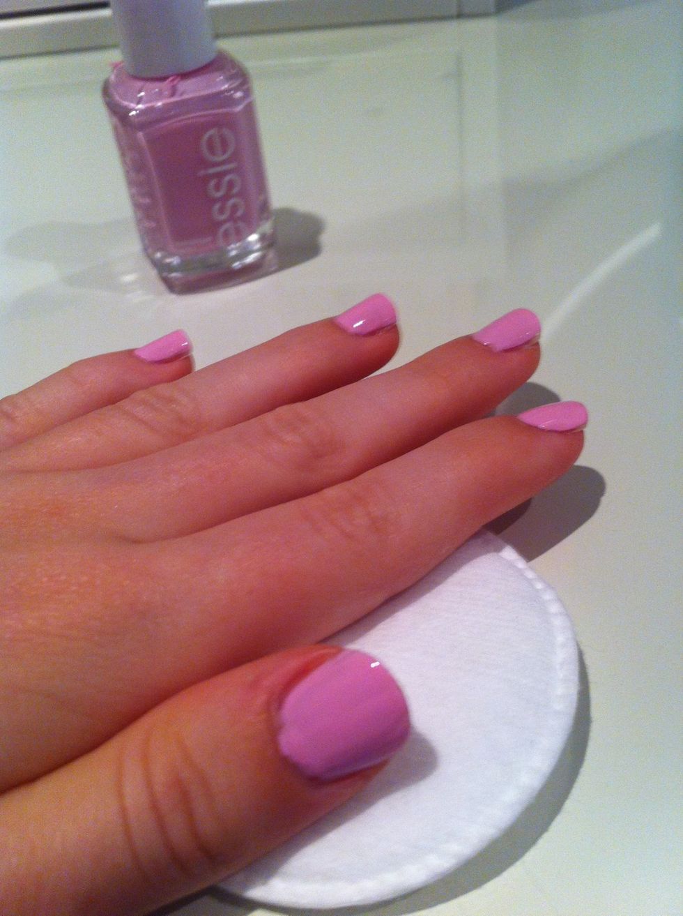 Using the same method as before, apply a second coat of polish.