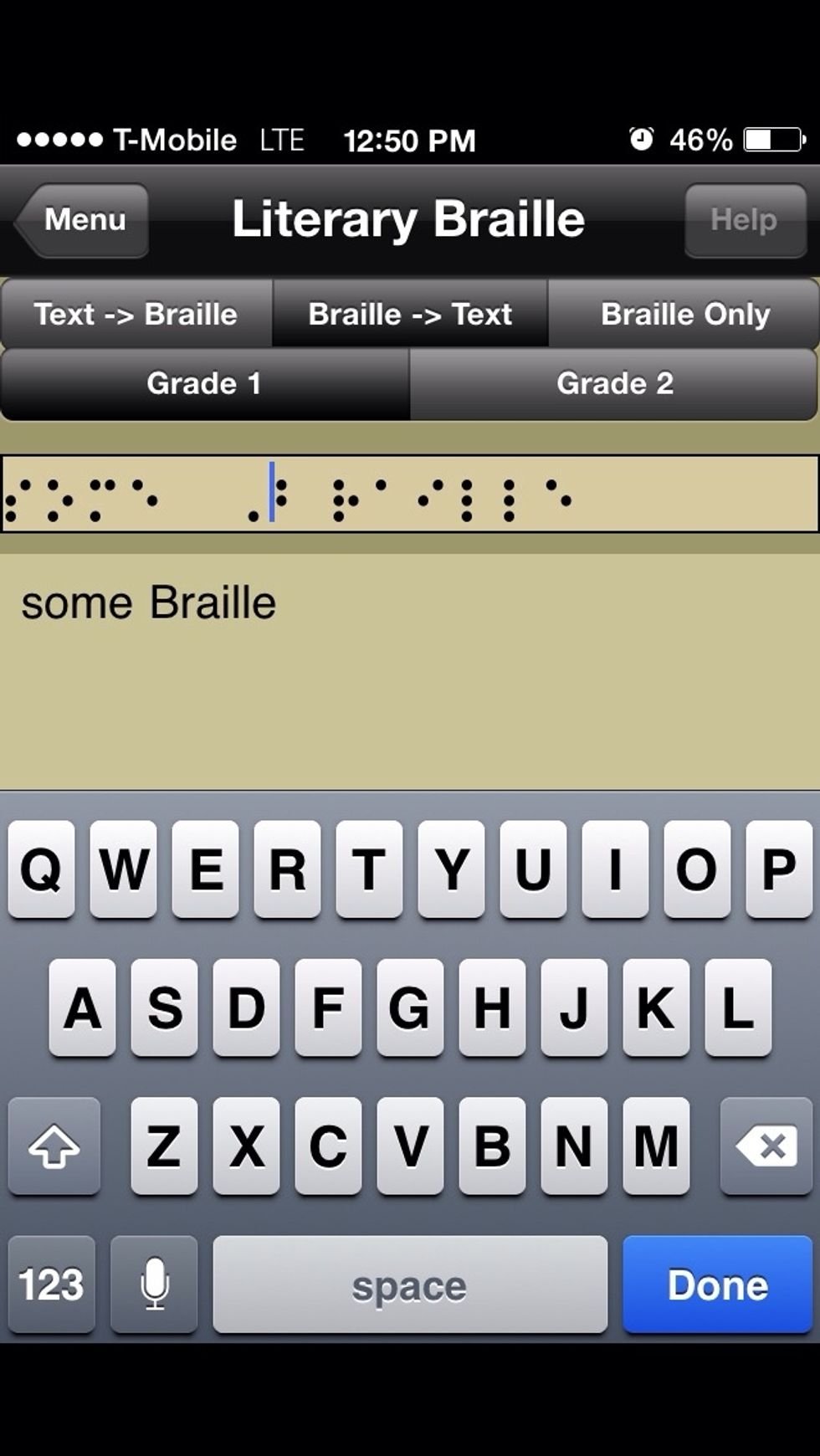 Using the settings at the top, you can change the behavior of the app.