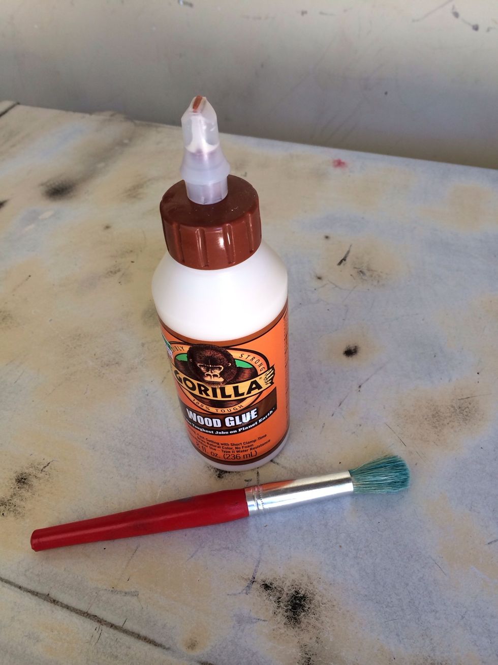 Using wood glue so I don't have nail or tack holes to deal with.