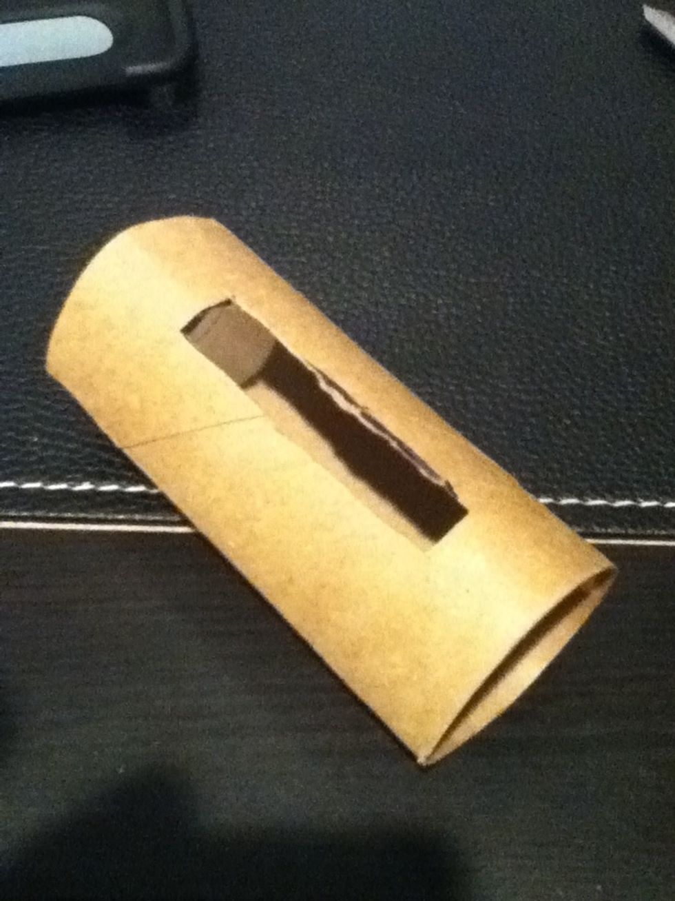 Using your scissors or X-Acto knife, remove the area you just drew.