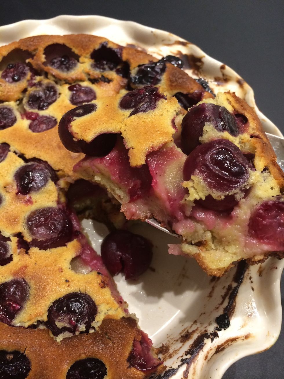 Usually it is served with a spoon and. in its cooking plate