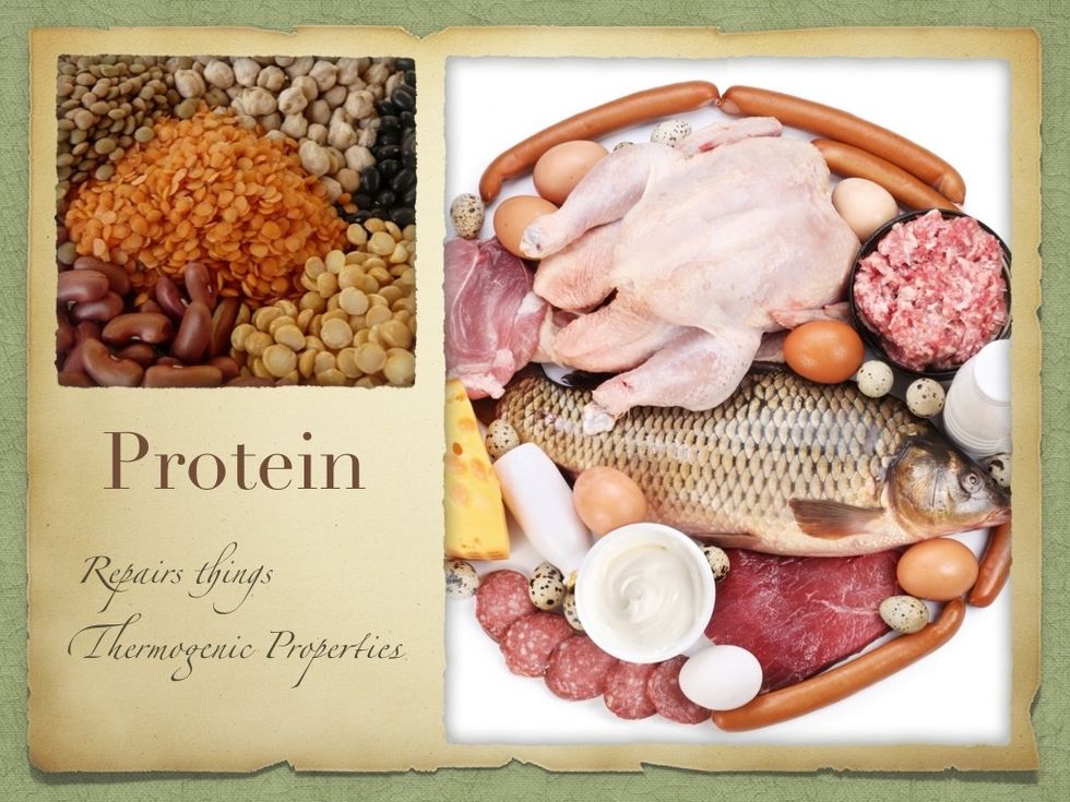 Usually the body will build up your muscles stronger than they were before you broke them down. So that the next time you try to do a task, you can do it. Protein is an aid in the process.