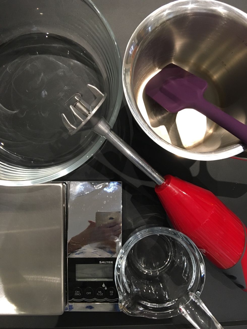 Utensils needed: scale, saucepan to make the syrup. a bowl to make and store the sorbet. Spatula or a spoon or and whisk etc... Recommended a hand blender