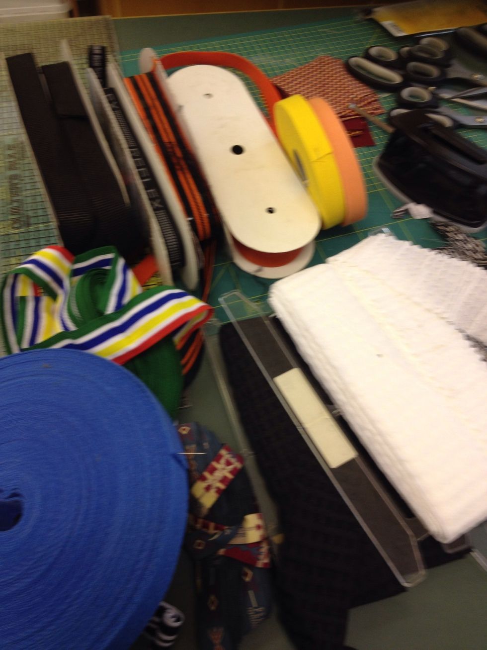 V\u00e4lj band till handtaget eller sy ett av m\u00f6nstret i fyrdubbelt tyg.