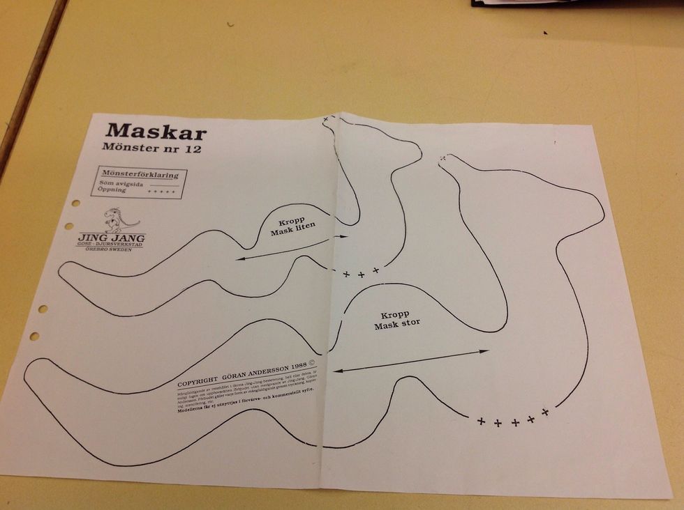 V\u00e4lj vilken storlek du vill ha p\u00e5 masken.