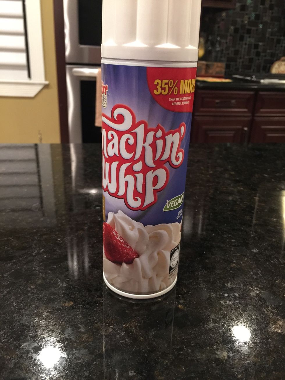 Vegan whip cream can also be added.