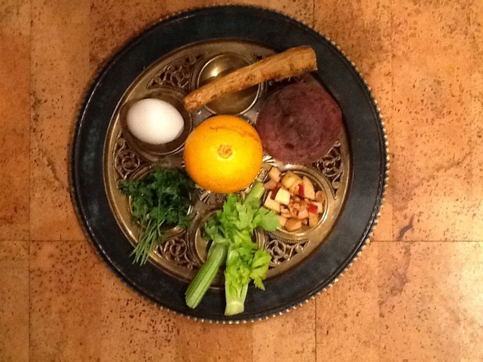 Vegetarian Seder Plate