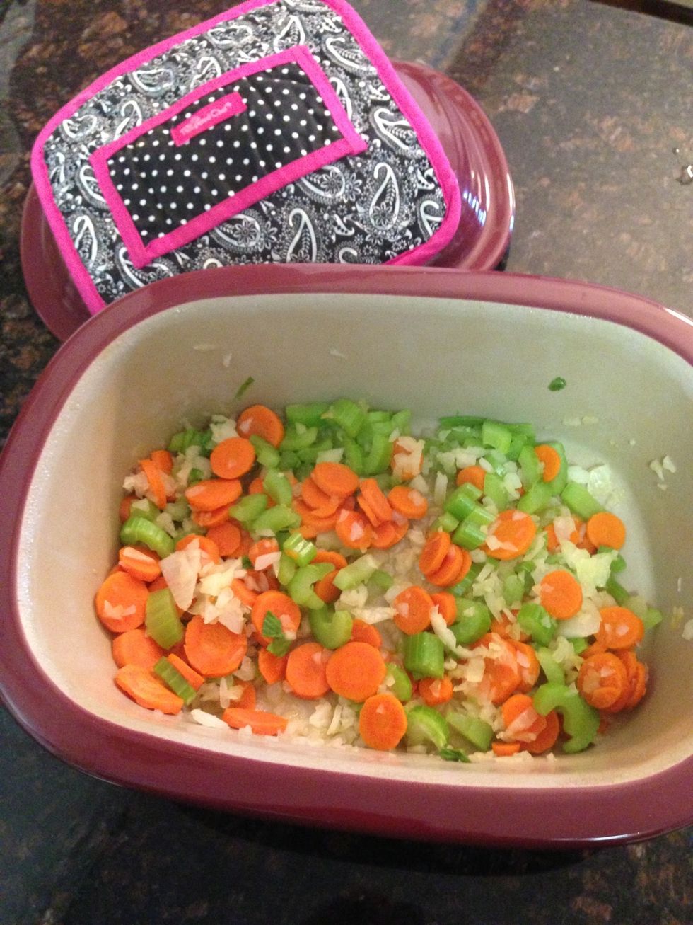 Veggies are now tender!