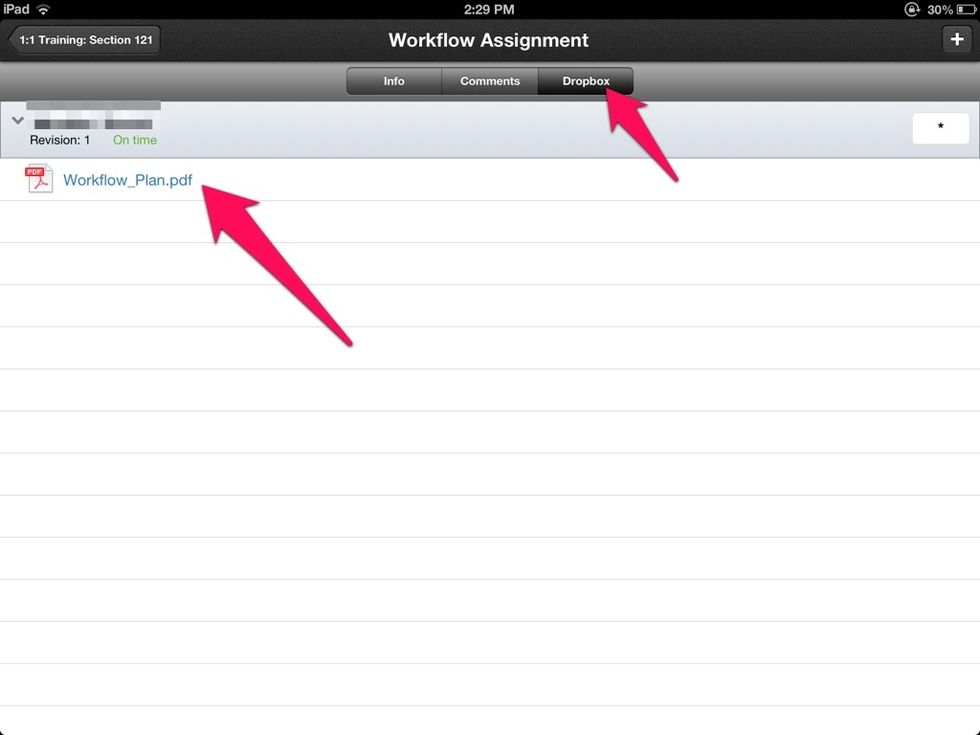Verify it worked by opening the dropbox and looking for your document.